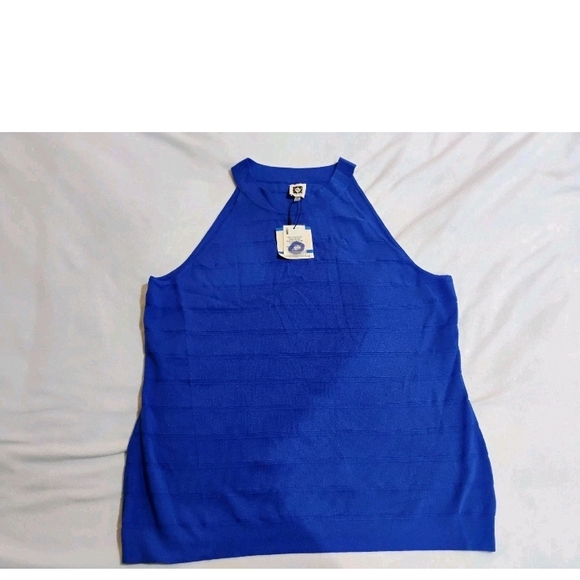 Anne Klein Tops - Anne Klein Royal Blue Tank Top
